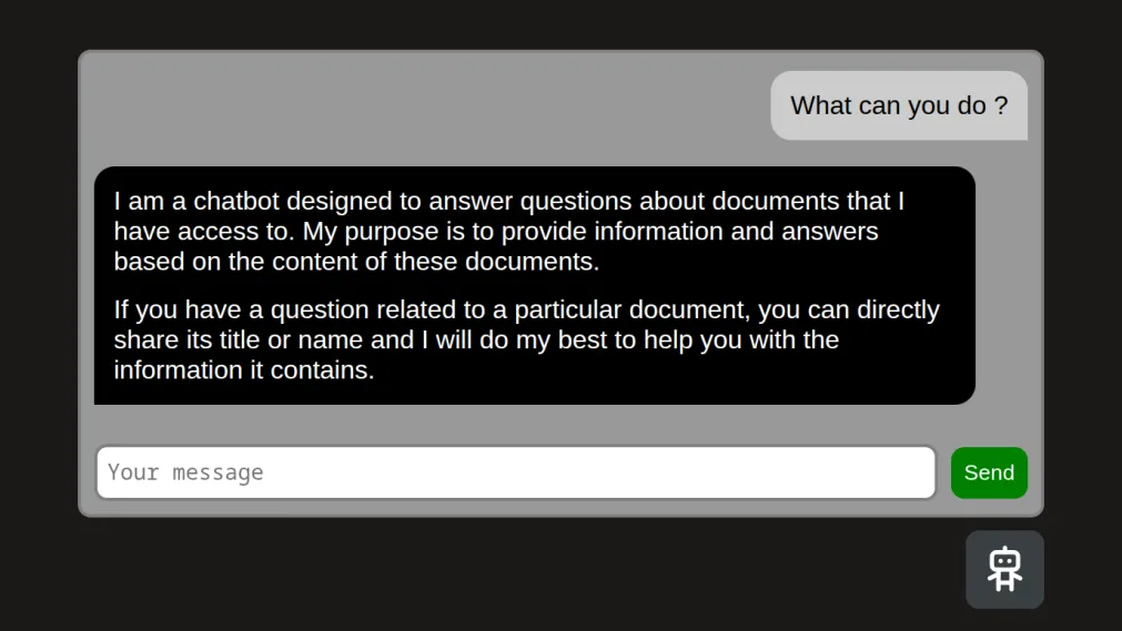 Chatbot IA privé (Thèse)